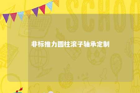 非标推力圆柱滚子轴承定制 