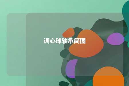 调心球轴承简图 