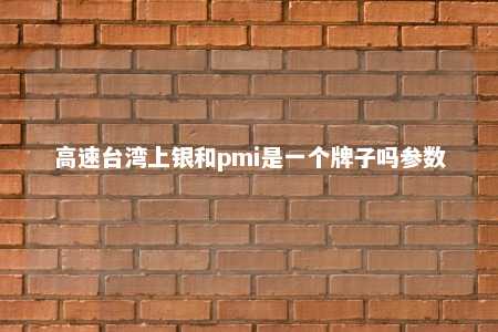 高速台湾上银和pmi是一个牌子吗参数 